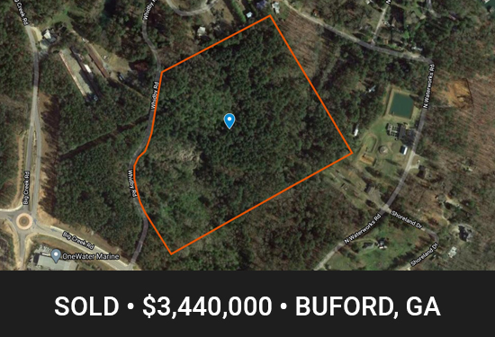 Buford Land sold by the Webster Green real estate team