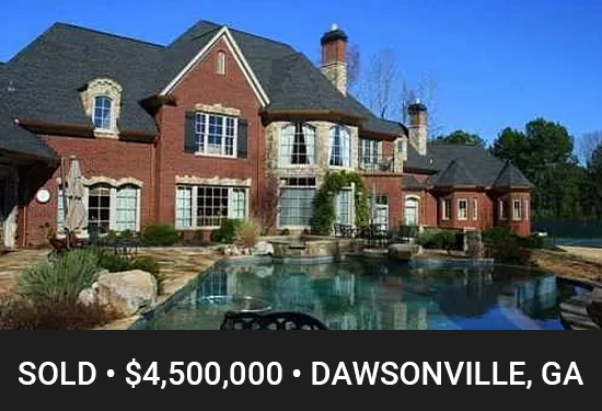 Dawsonville Lake House Sold Webster Green Team