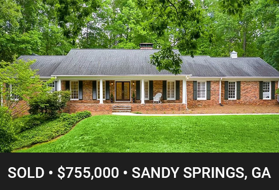 Sandy Springs Home Sold Webster Green Real Estate Team